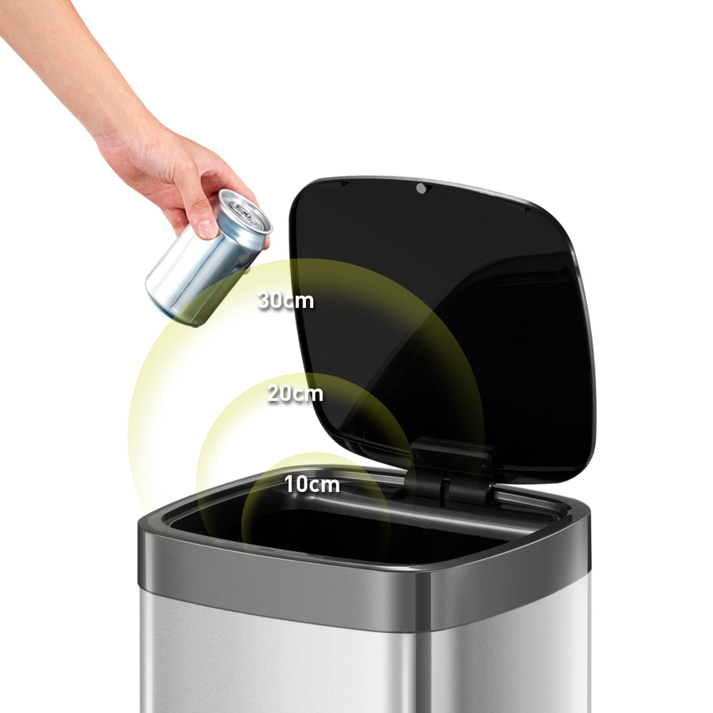 Stainless Steel Motion Sensor Trash Can - From Where - 