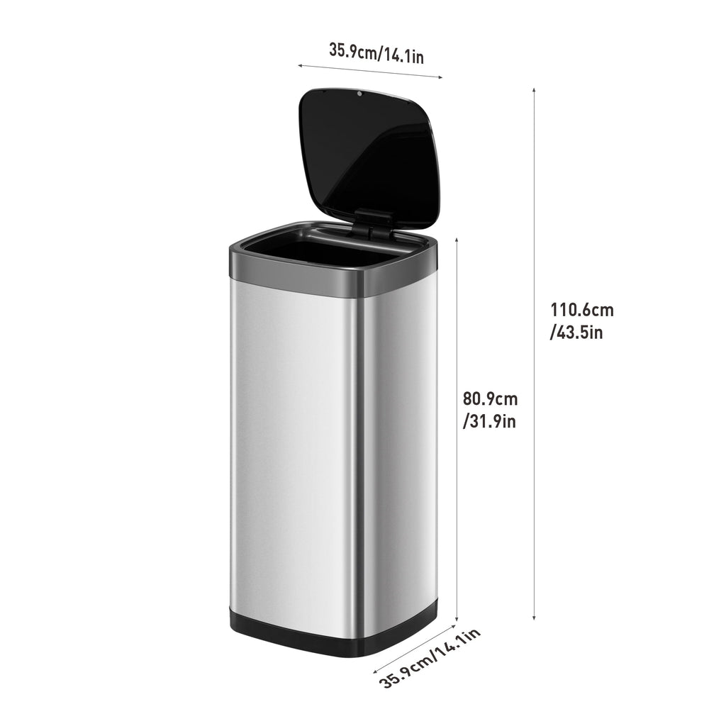 Stainless Steel Motion Sensor Trash Can - From Where - 