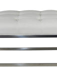 Stainless Steel Oversize Tufted Bench - From Where - 