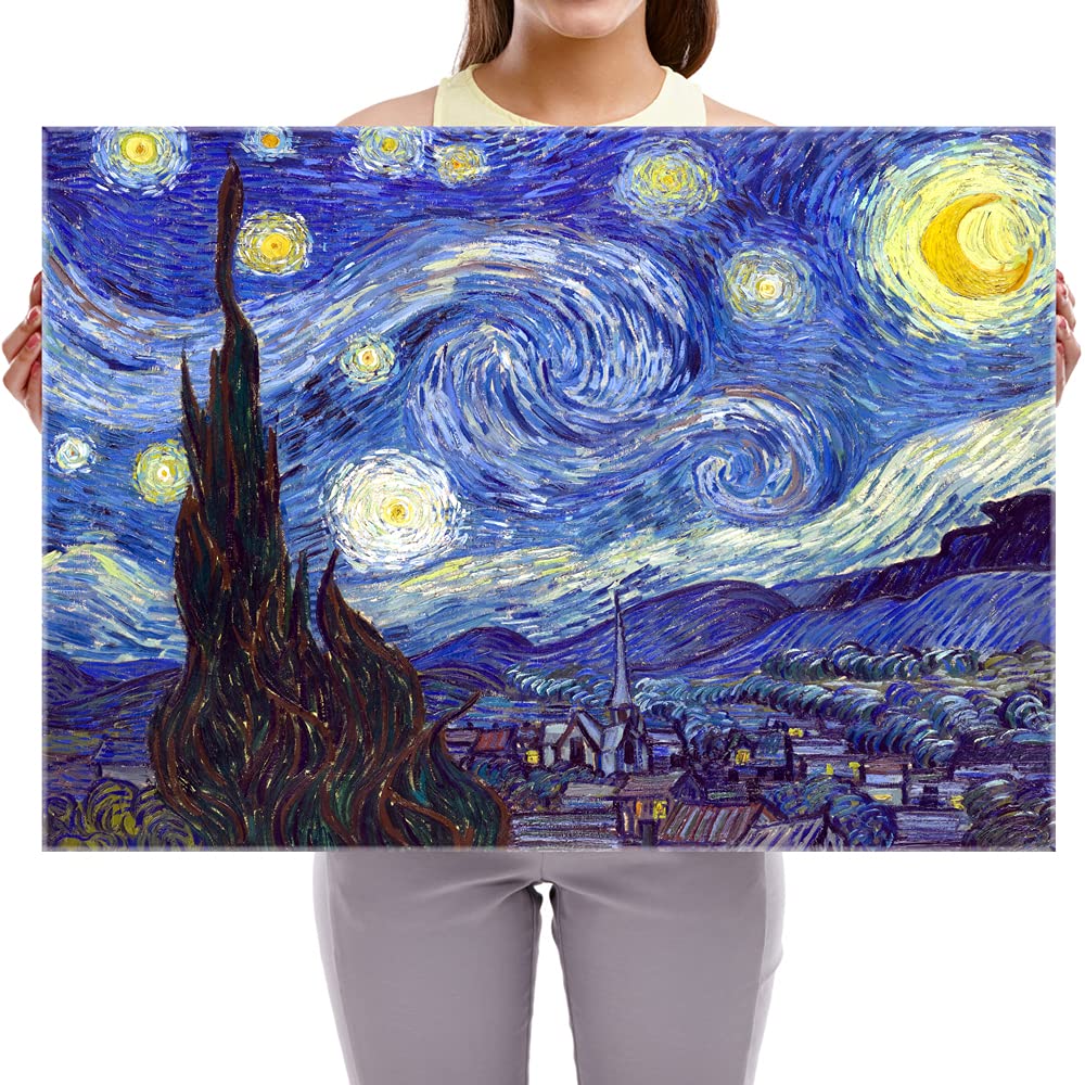 Starry Night Canvas Print Wall Art - From Where - 