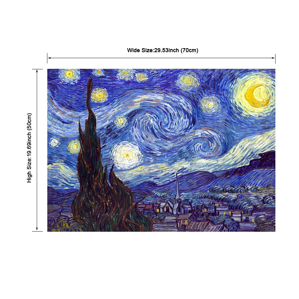 Starry Night Canvas Print Wall Art - From Where - 