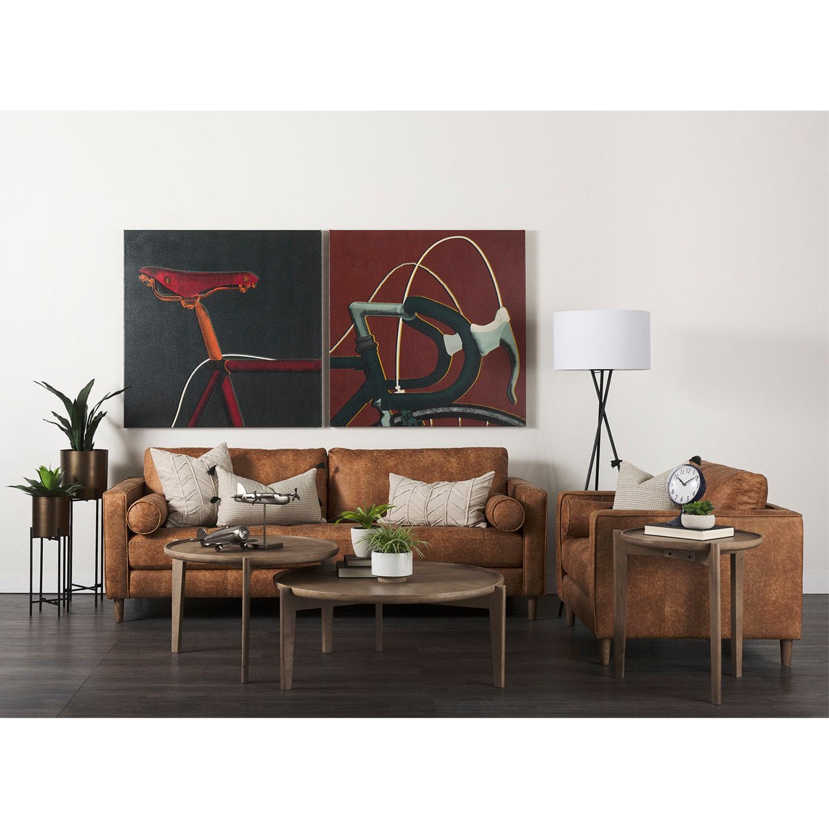 Stephon 87.99'' Faux Leather Sofa - From Where - 