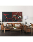 Stephon 87.99'' Faux Leather Sofa - From Where - 
