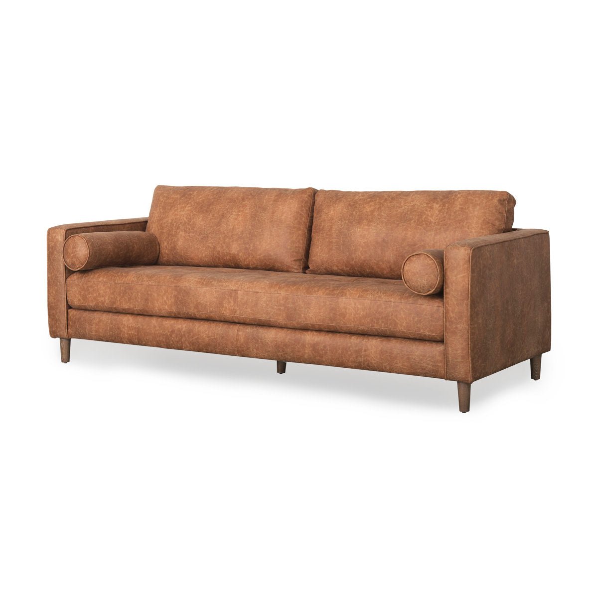 Stephon 87.99'' Faux Leather Sofa - From Where - 
