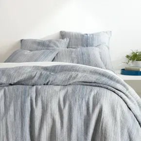 Sterling Stripe Blue King Sham - From Where - 