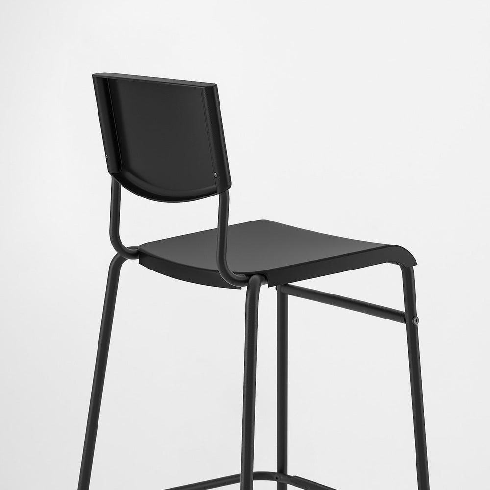 STIG Bar Stool with Backrest - From Where - 