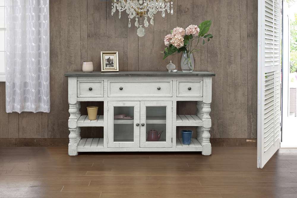 Stone 60" 3 - Drawer TV Stand - From Where - 