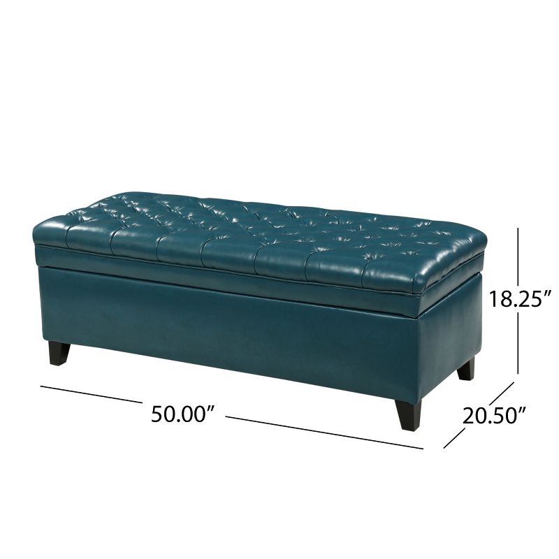 Storage Ottoman with Birch Legs - From Where - 