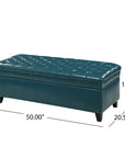 Storage Ottoman with Birch Legs - From Where - 