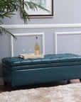 Storage Ottoman with Birch Legs - From Where - 