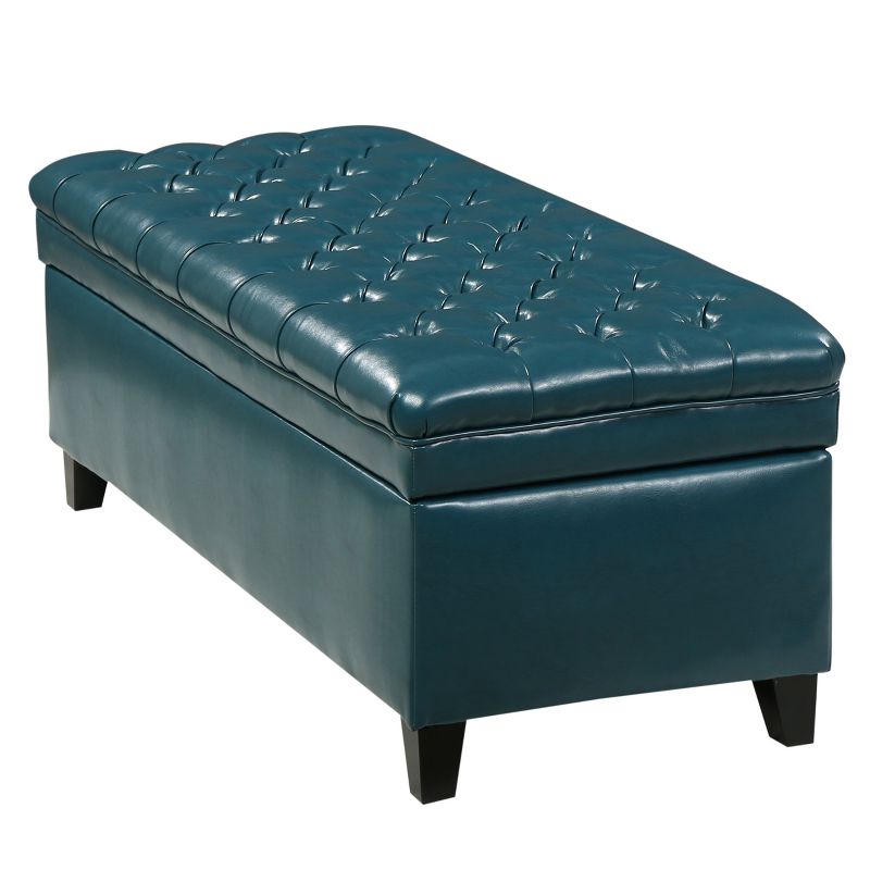 Storage Ottoman with Birch Legs - From Where - 