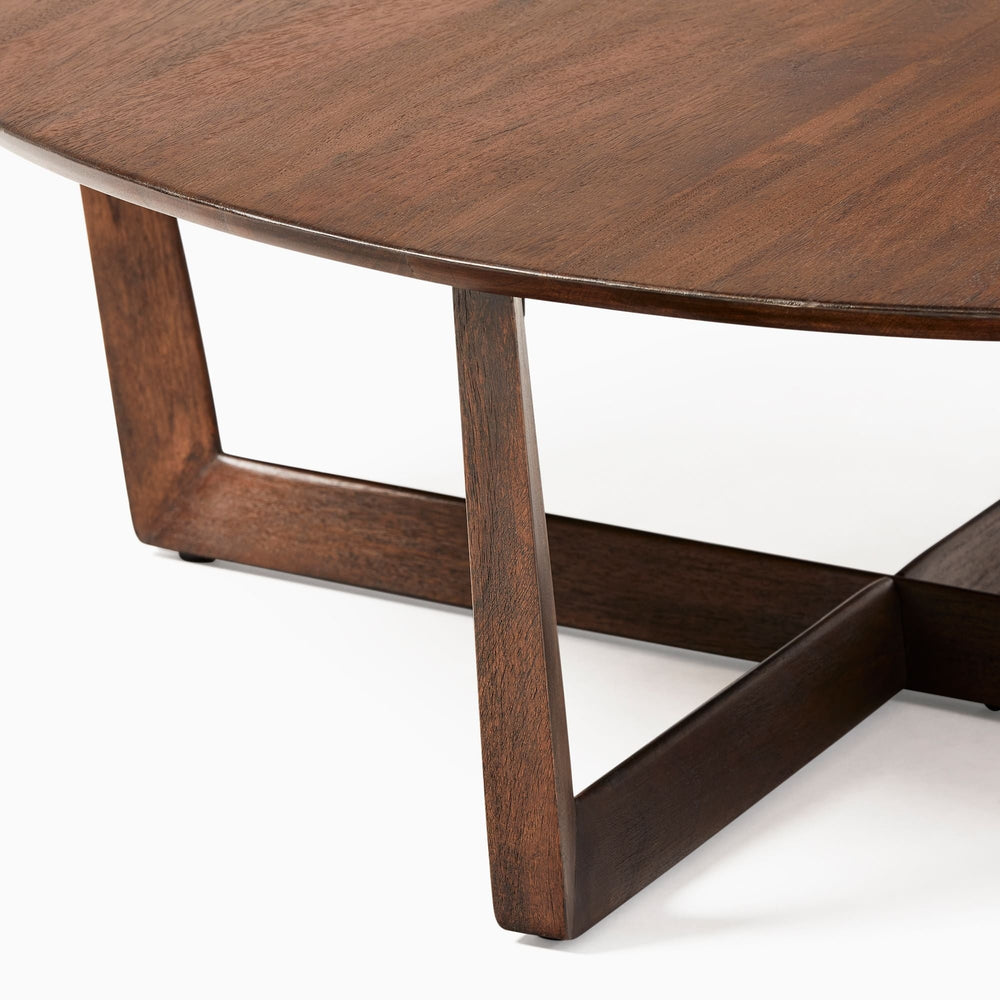 Stowe Wood Round Coffee Table - From Where Finds -