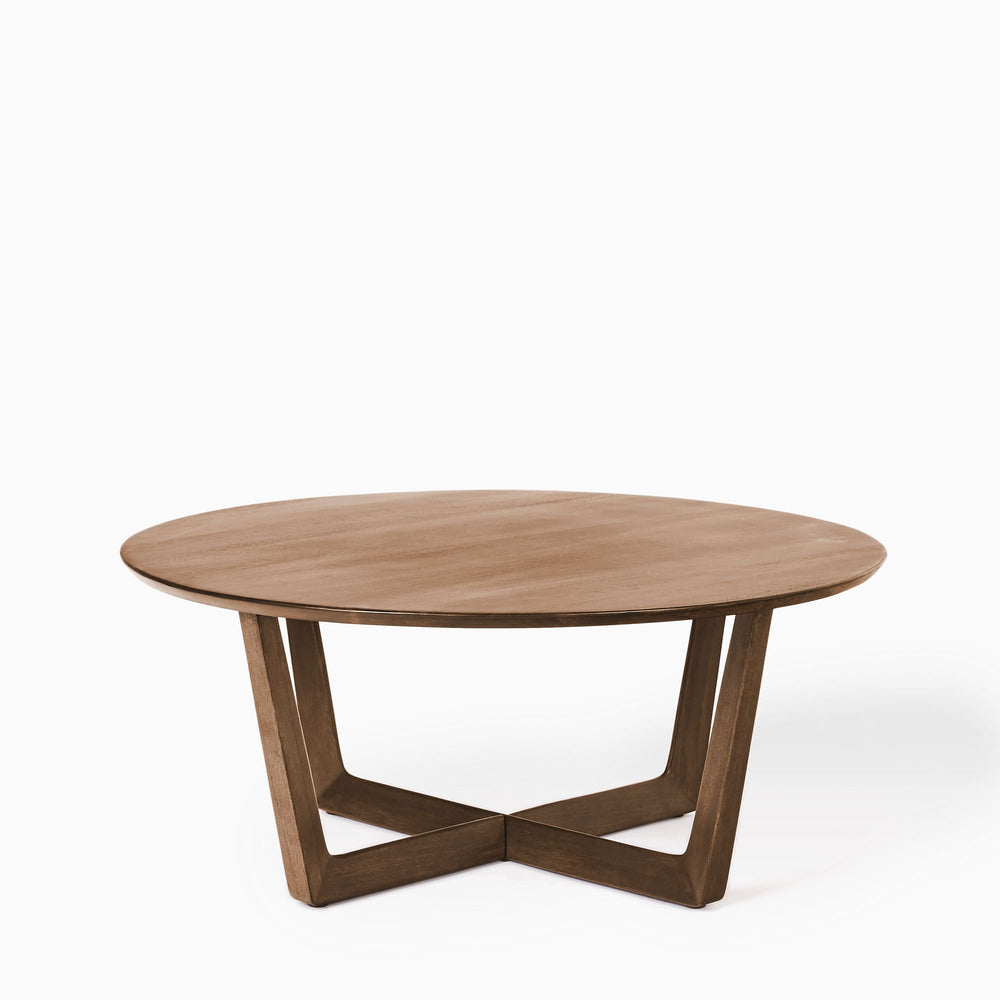 Stowe Wood Round Coffee Table - From Where -