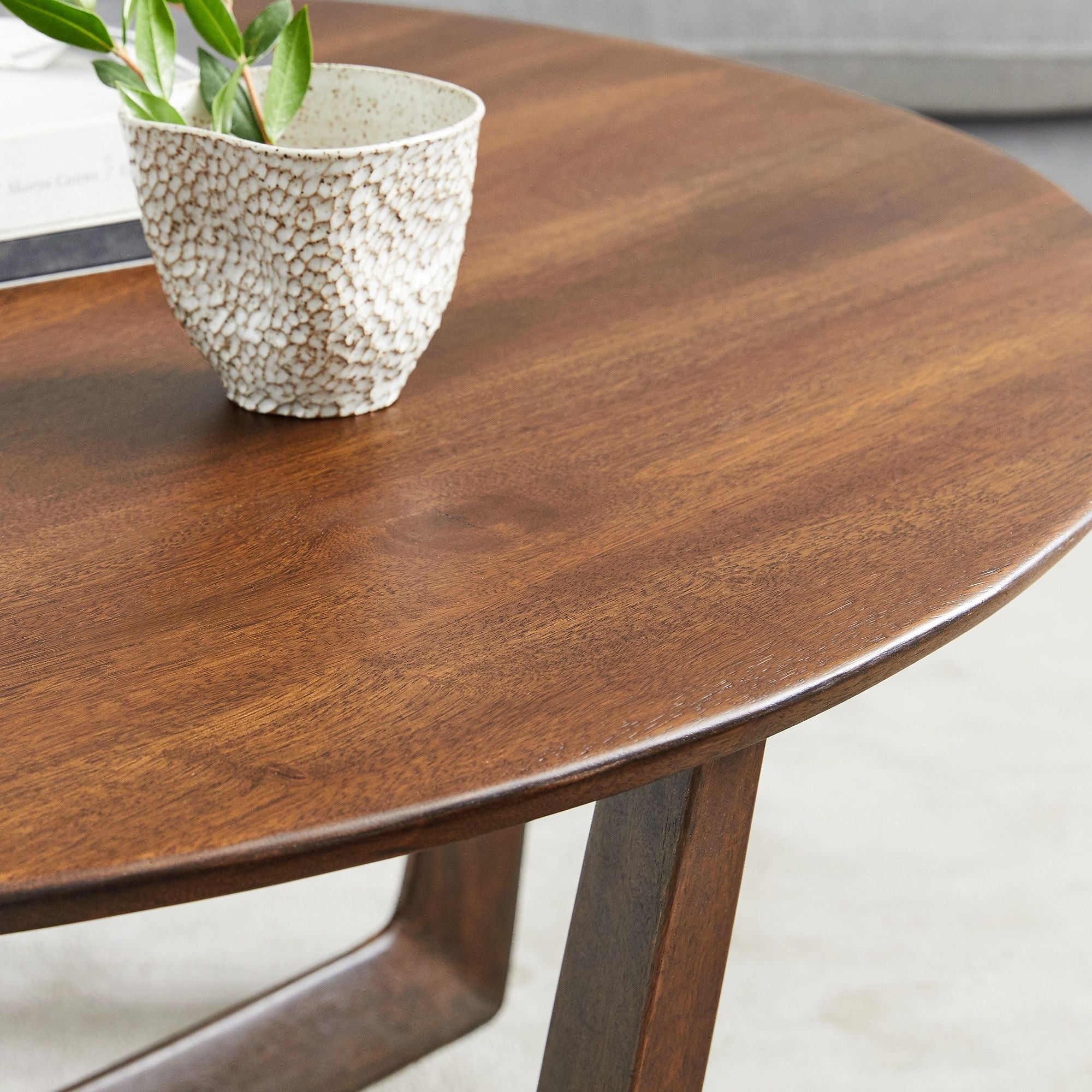 Stowe Wood Round Coffee Table - From Where Finds -