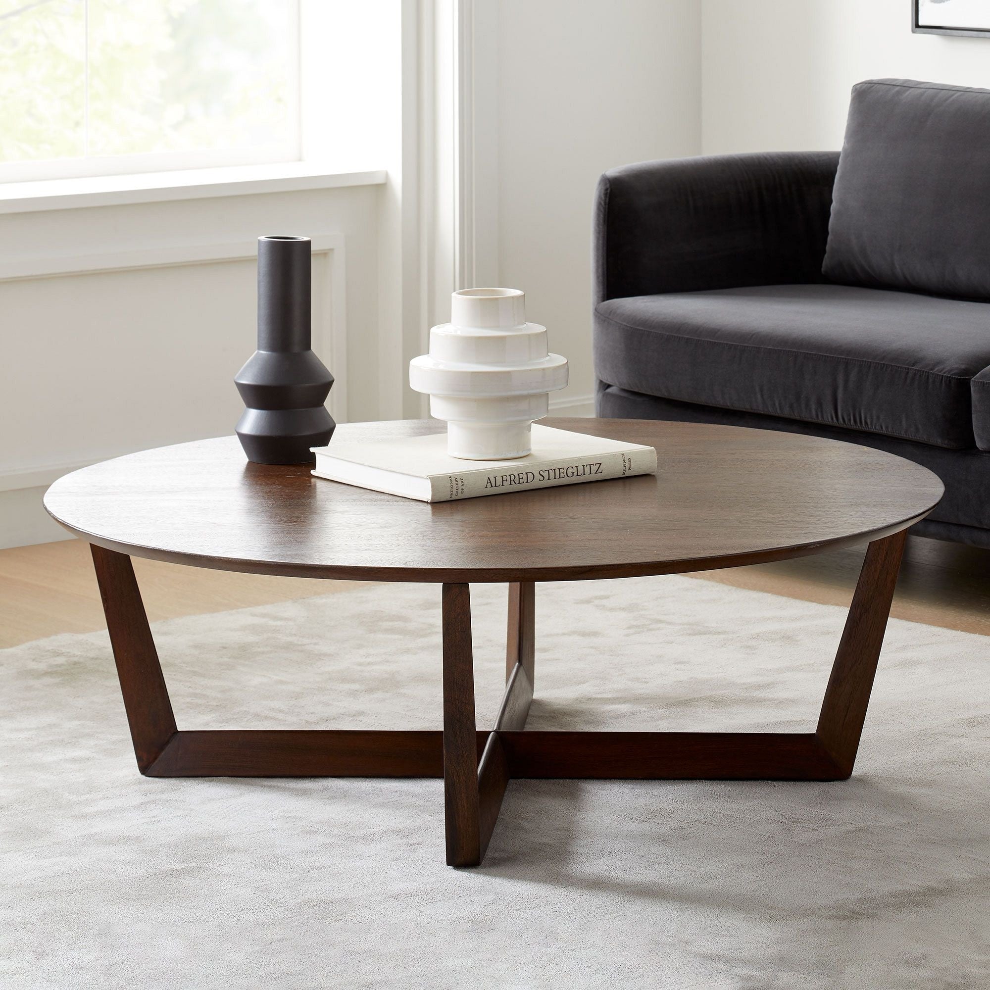 Stowe Wood Round Coffee Table - From Where Finds -
