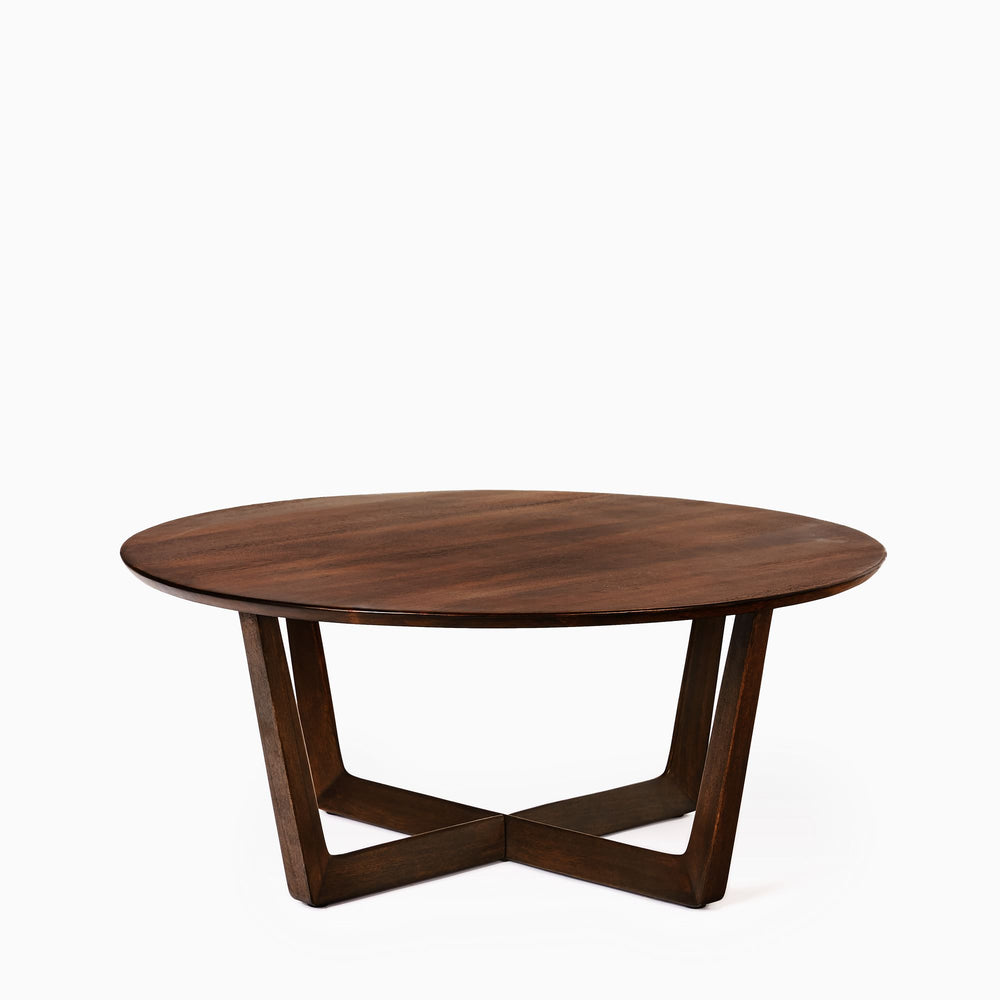 Stowe Wood Round Coffee Table - From Where -