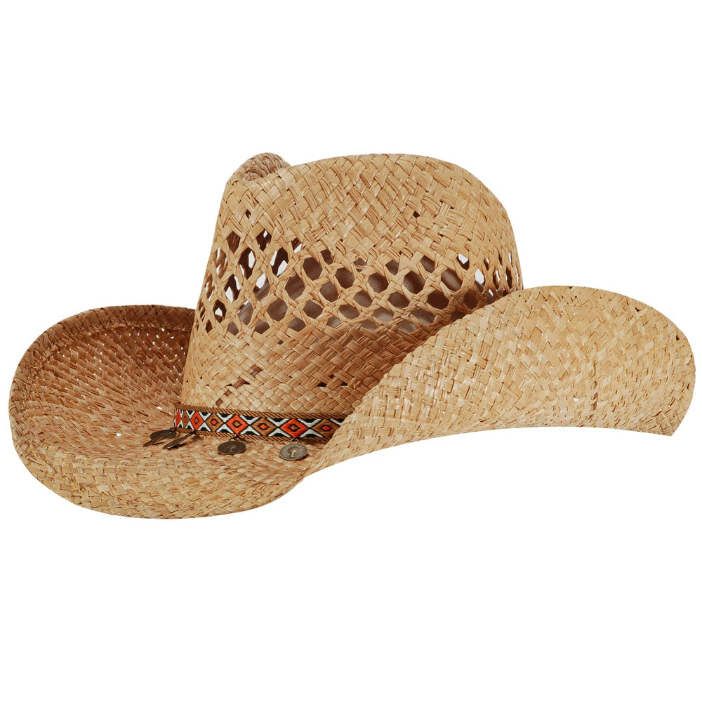 Straw Summer Beach Sun Hat - From Where - 
