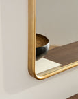 Streamline Metal Wide Arch Mantel Mirror - From Where Finds - 