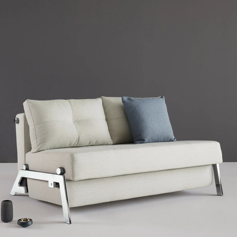 Stretch Sofa Bed with Chrome Legs - From Where Finds - 