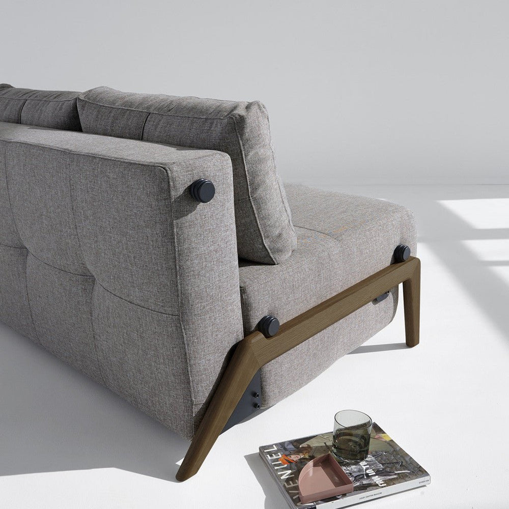 Stretch Sofa Bed with Wood Legs - From Where Finds - 