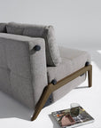 Stretch Sofa Bed with Wood Legs - From Where Finds - 
