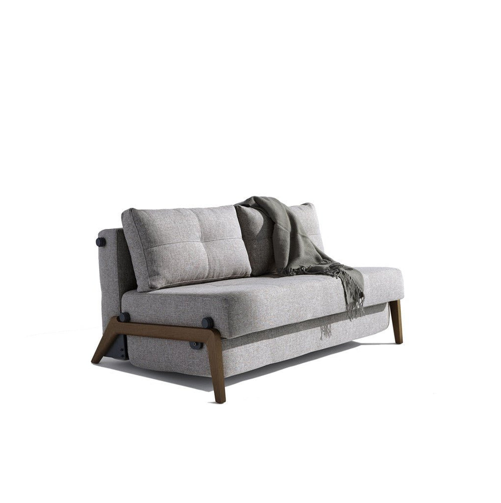 Stretch Sofa Bed with Wood Legs - From Where Finds - 