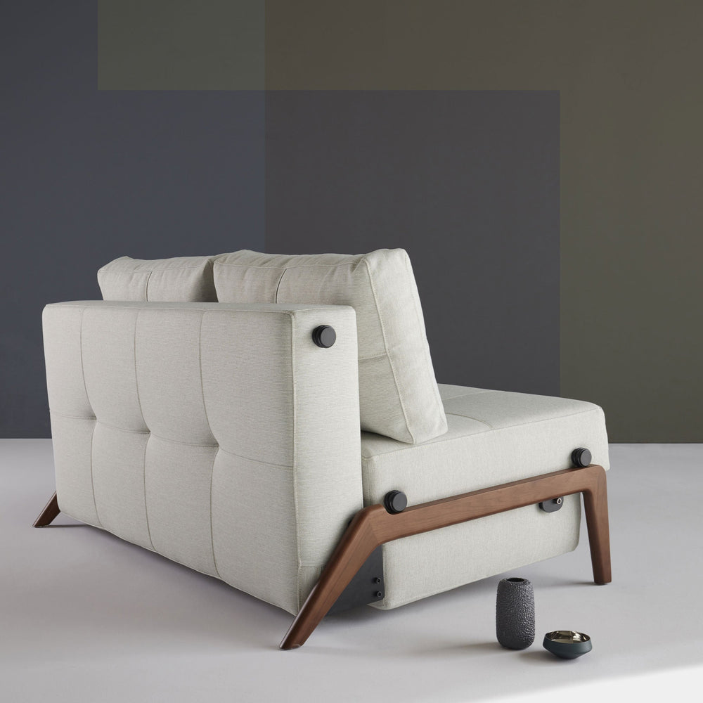 Stretch Sofa Bed with Wood Legs - From Where Finds - 