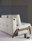 Stretch Sofa Bed with Wood Legs - From Where Finds - 