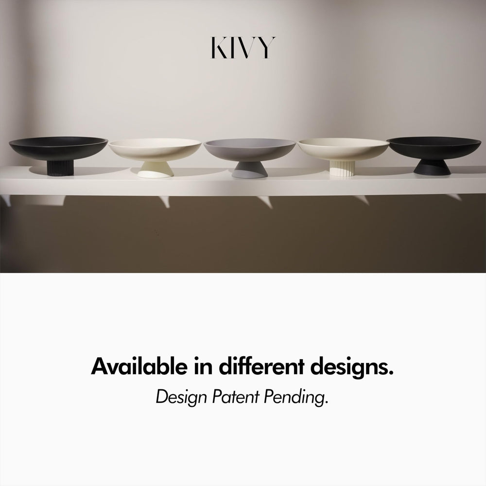 Stripe Decorative Ribbed Bowl - From Where - 