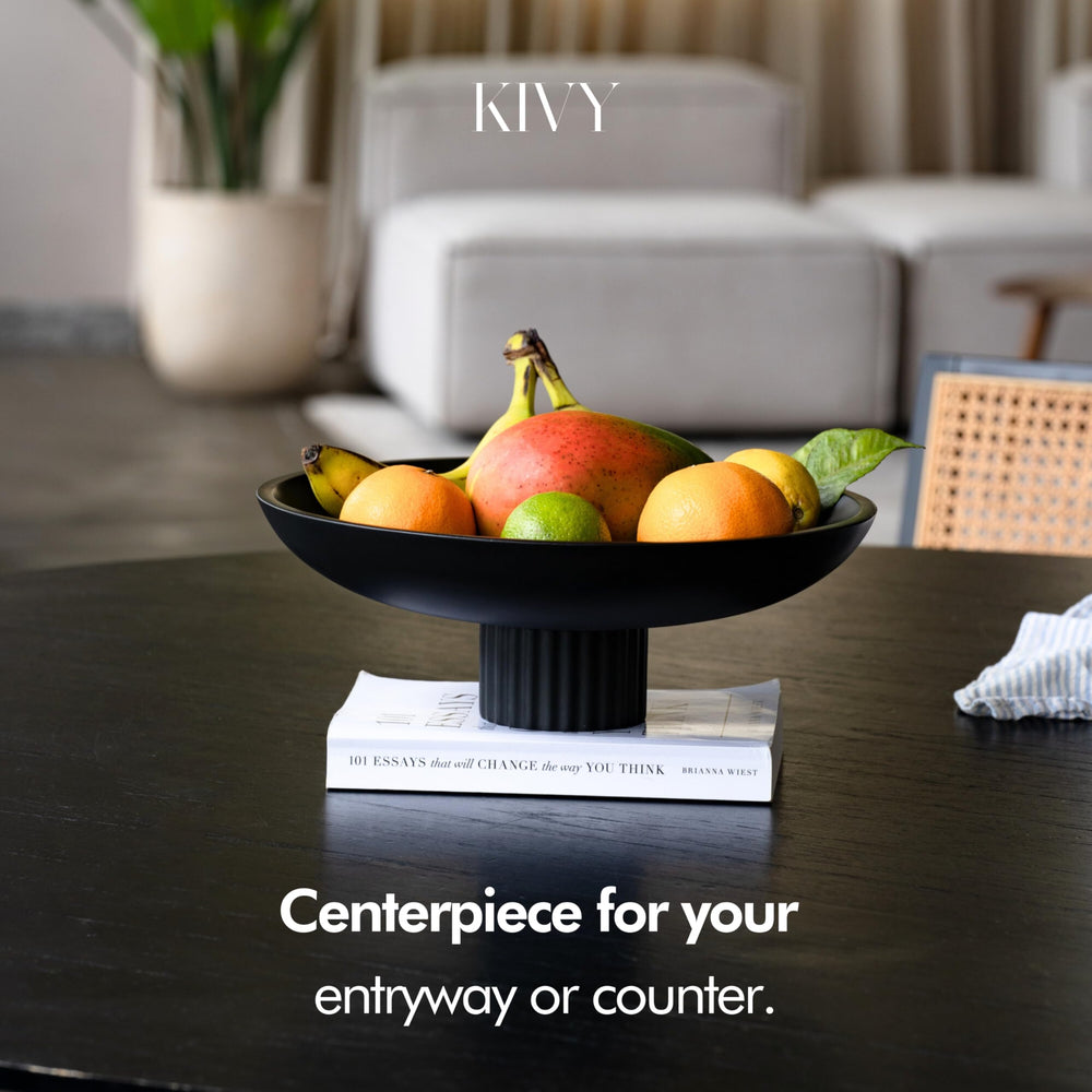 Stripe Decorative Ribbed Bowl - From Where - 