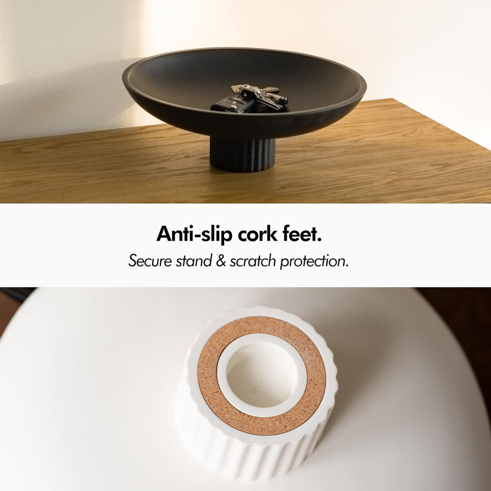 Stripe Decorative Ribbed Bowl - From Where - 