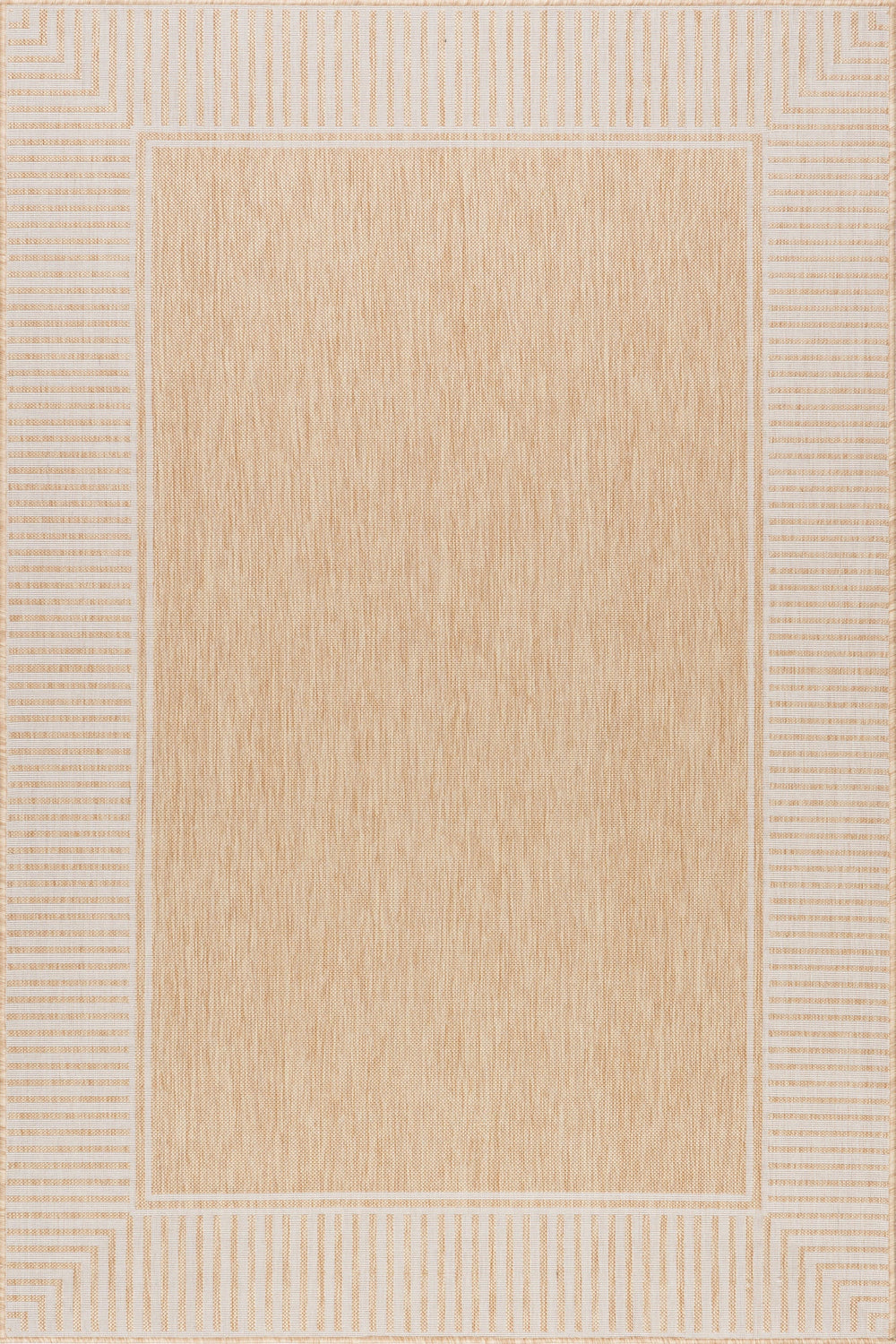 Striped Border Indoor/Outdoor Flatweave Rug - From Where Finds - 