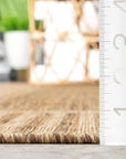 Striped Border Indoor/Outdoor Flatweave Rug - From Where Finds - 