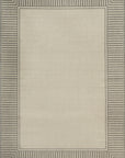 Striped Border Indoor/Outdoor Flatweave Rug - From Where Finds - 
