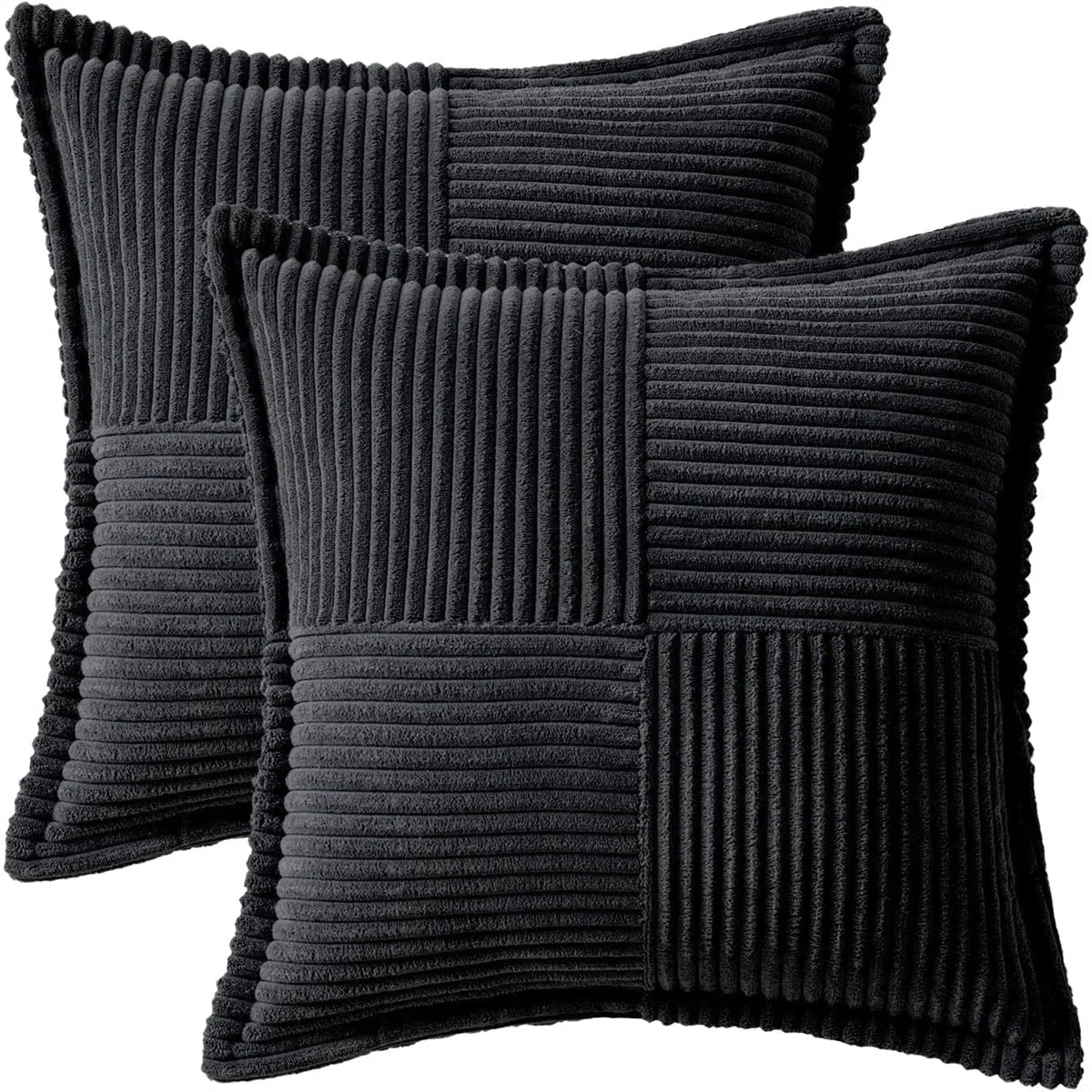 Striped Corduroy Pillow Covers (Set of 2) - From Where - 