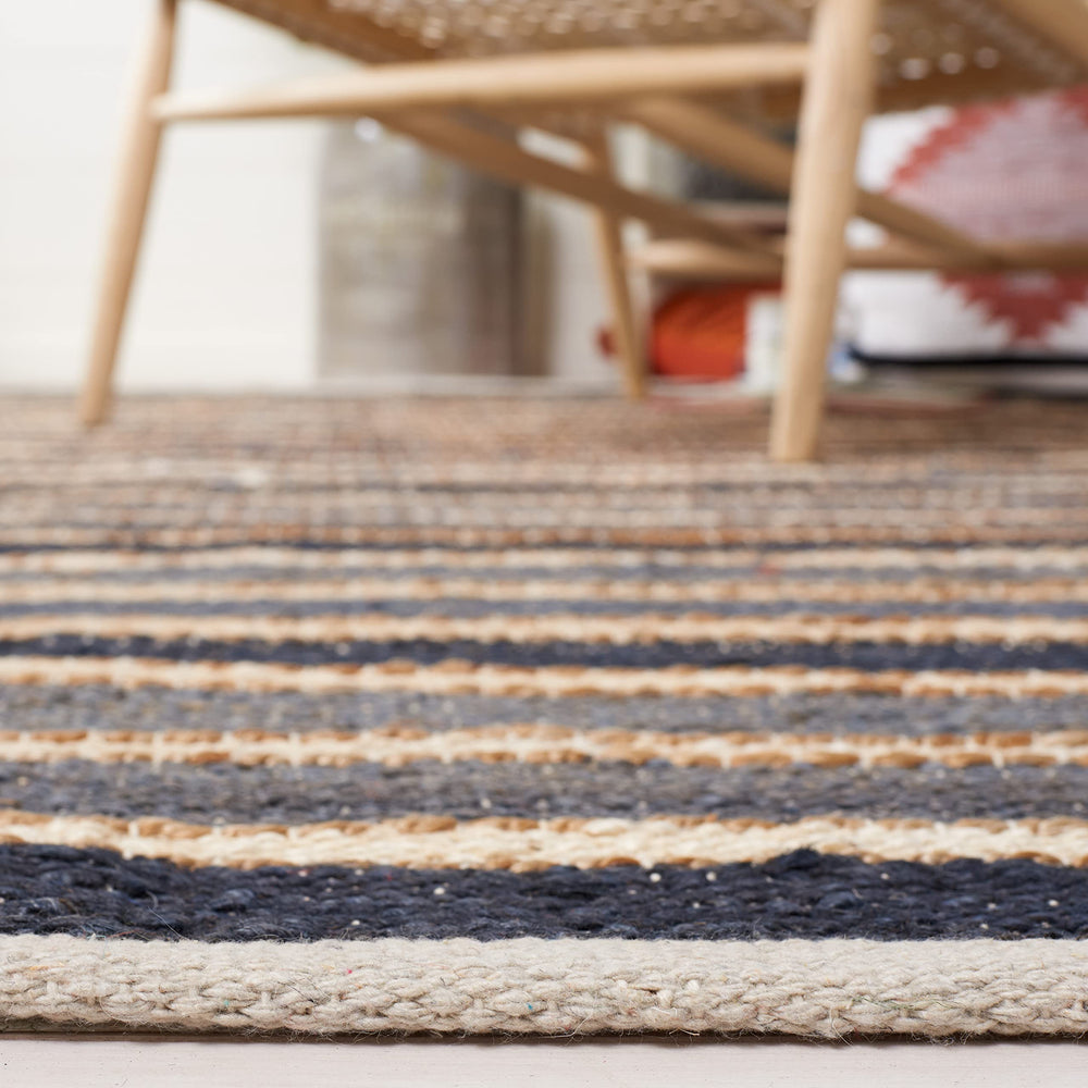 Striped Kilim Collection Jute Rug - From Where - 