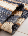 Striped Kilim Collection Jute Rug - From Where - 