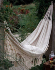 Stylish Canvas Hammock Tassels Double Person Outdoor Swing Bed - From Where - 
