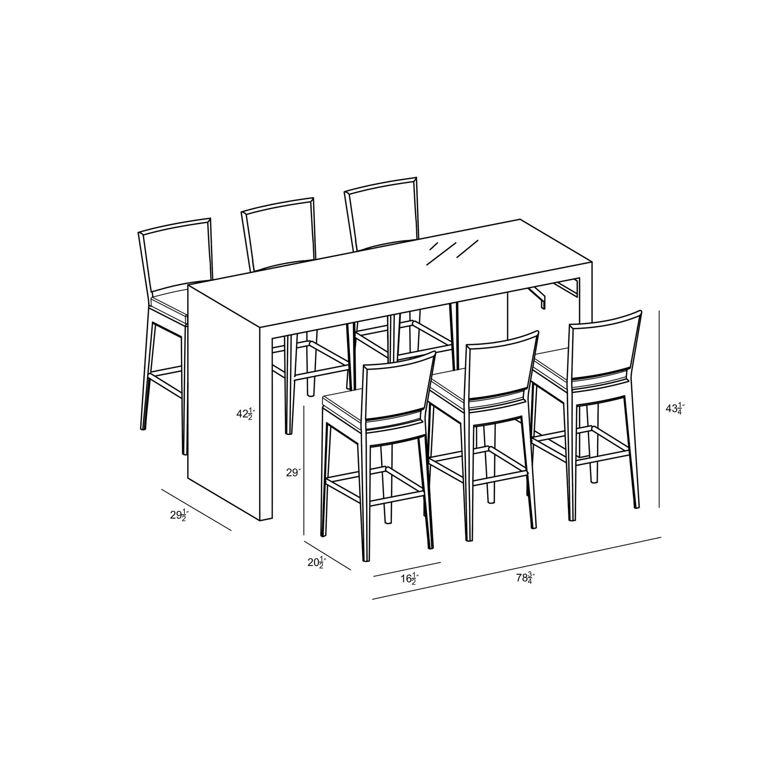Suffern 6 - Person Patio Dining Set - From Where - 