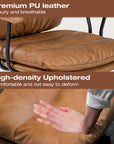 SUGOLD Brown Office Desk Chair - From Where - 