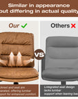 SUGOLD Brown Office Desk Chair - From Where - 