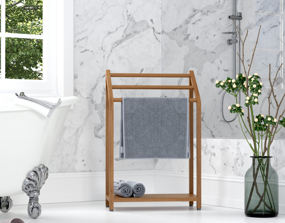 Sula Teak Towel Rack - From Where - 