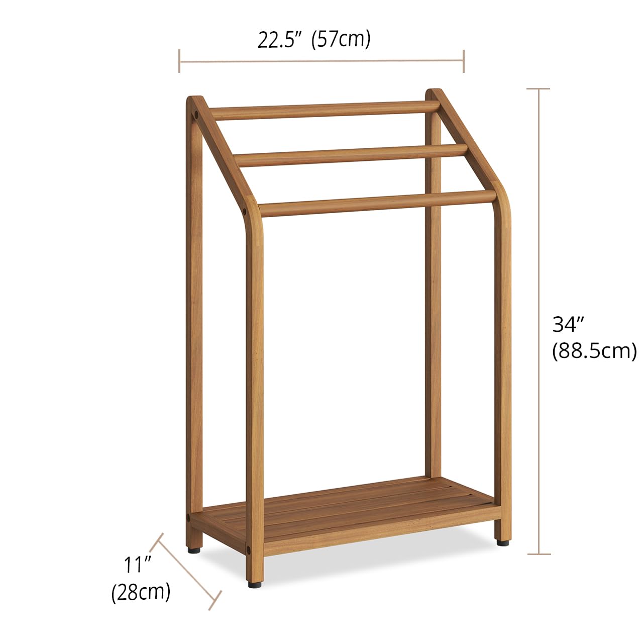 Sula Teak Towel Rack - From Where - 