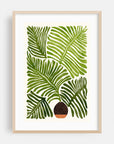 Summer Fern Unframed Wall Art Print - From Where - 