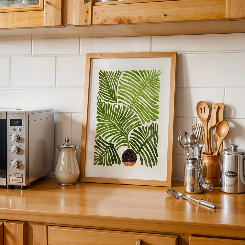 Summer Fern Unframed Wall Art Print - From Where -