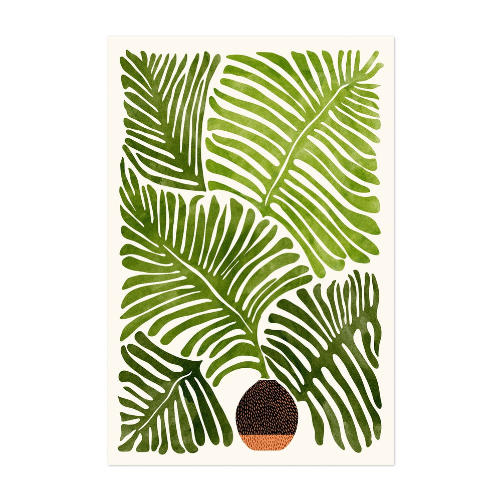 Summer Fern Unframed Wall Art Print - From Where -