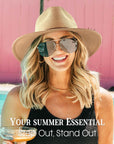 Summer Wide Brim Sun Hats for Women - From Where - 