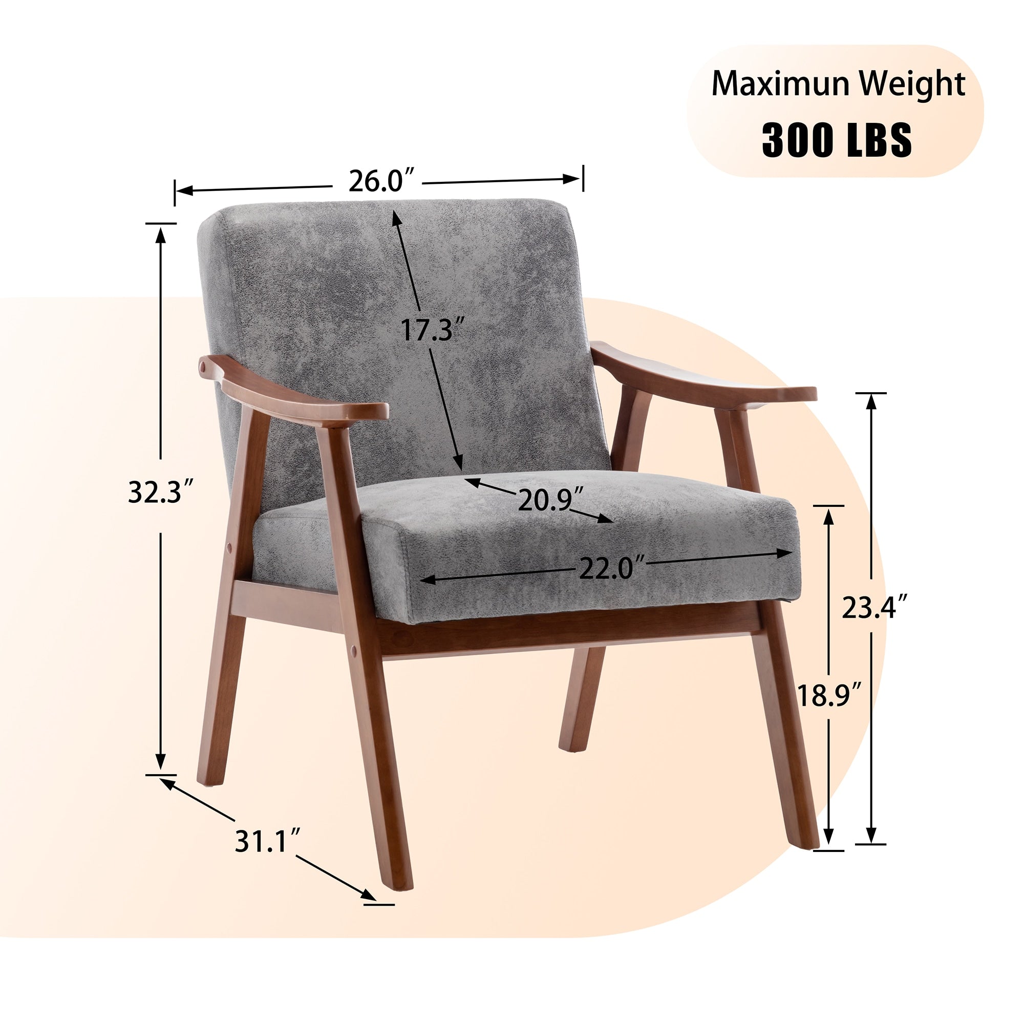 Sumyeg Mid - Century Accent Chair - From Where - 