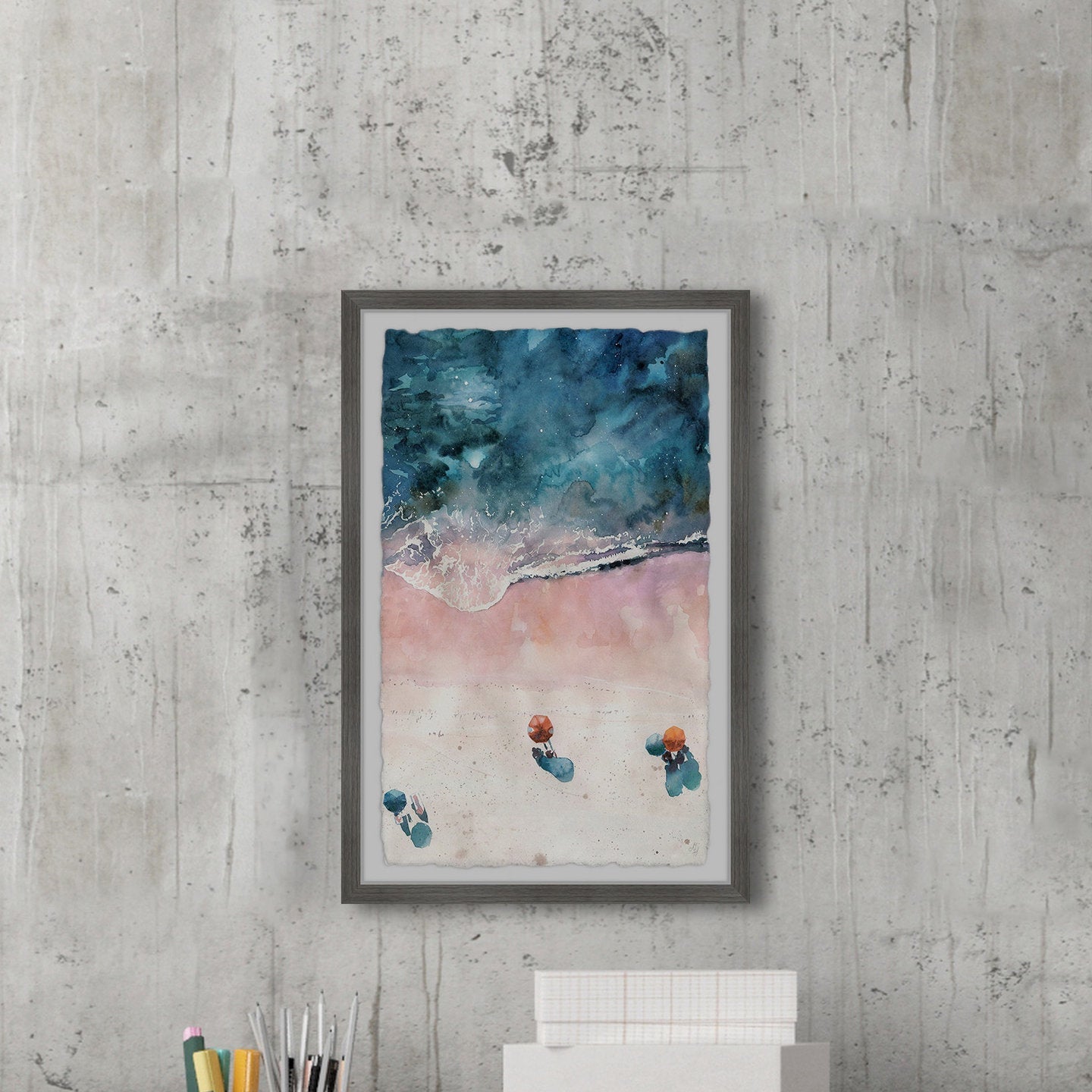 Sunshine at the Beach Painting Print - From Where - 