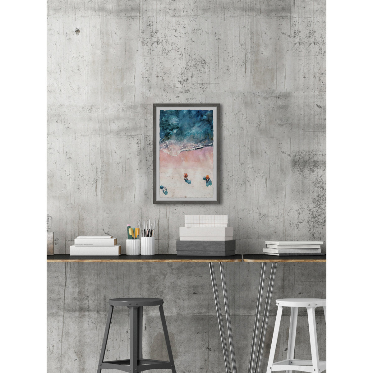Sunshine at the Beach Painting Print - From Where - 